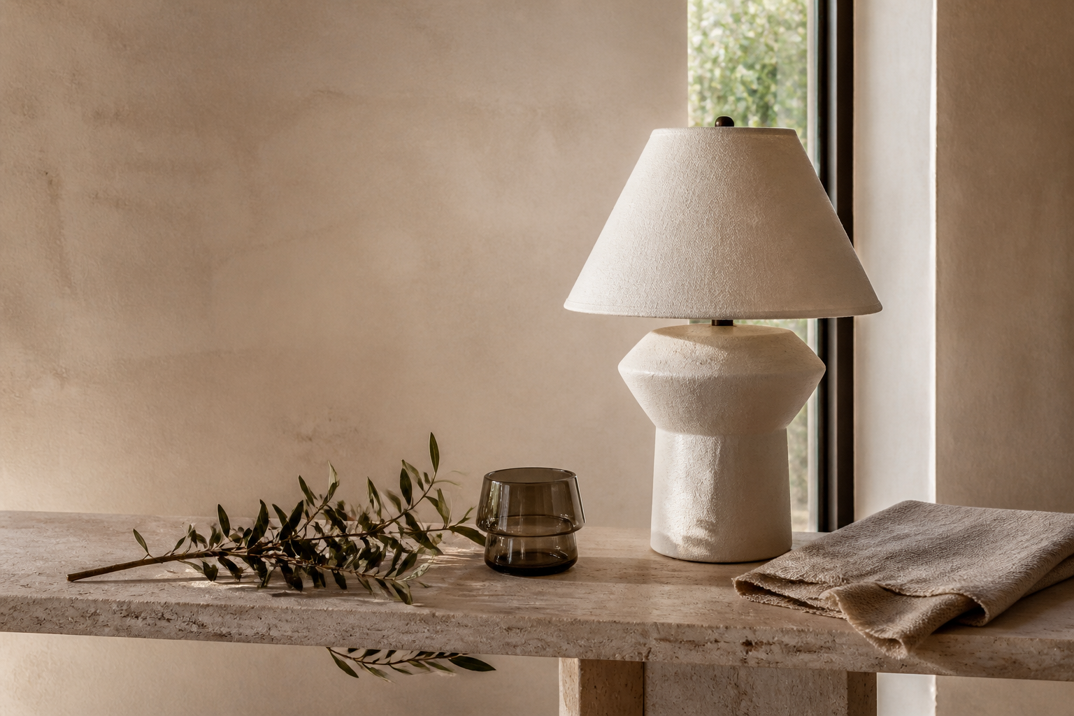 NAYRO ceramic lamp and considered home objects